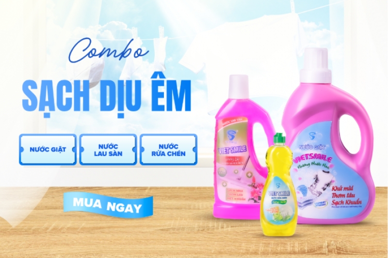 Combo Sạch Dịu Êm – Giải Pháp Làm Sạch Toàn Diện Cho Tổ Ấm Việt