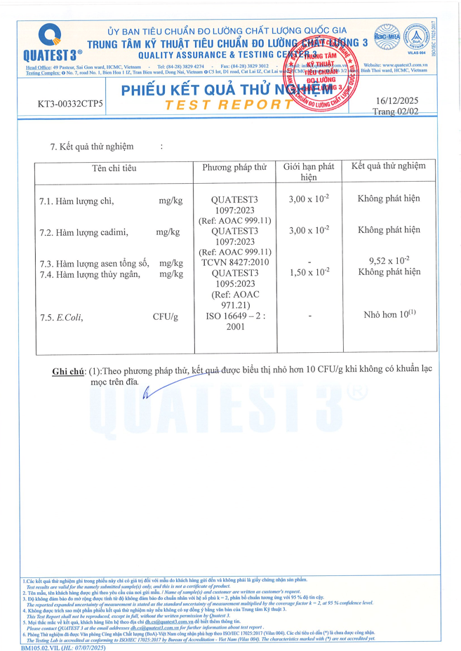 TRÀ TÚI LỌC VIETSMILE – KIỂM NGHIỆM ĐẠT CHUẨN TRÀ TÚI LỌC VIETSMILE – KIỂM NGHIỆM ĐẠT CHUẨN