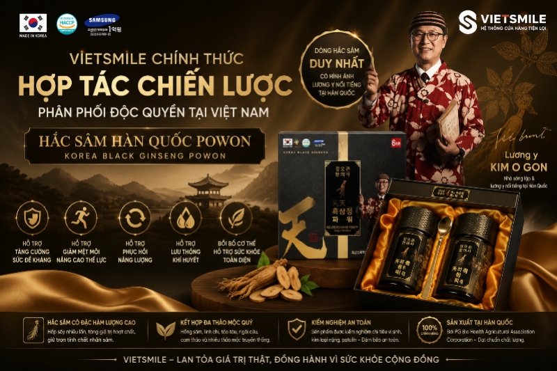 HỢP TÁC CHIẾN LƯỢC PHÂN PHỐI HẮC SÂM HÀN QUỐC POWON