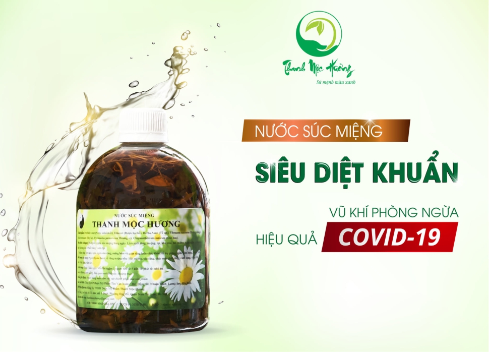 Nước súc miệng thanh mộc hương – Hết sâu răng, hôi miệng, ê buốt răng