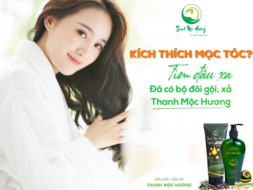 DẦU GỘI THẢO DƯỢC DÂN GIAN – Thanh Môc Hương ngăn rụng tóc, sạch gàu, tóc mượt