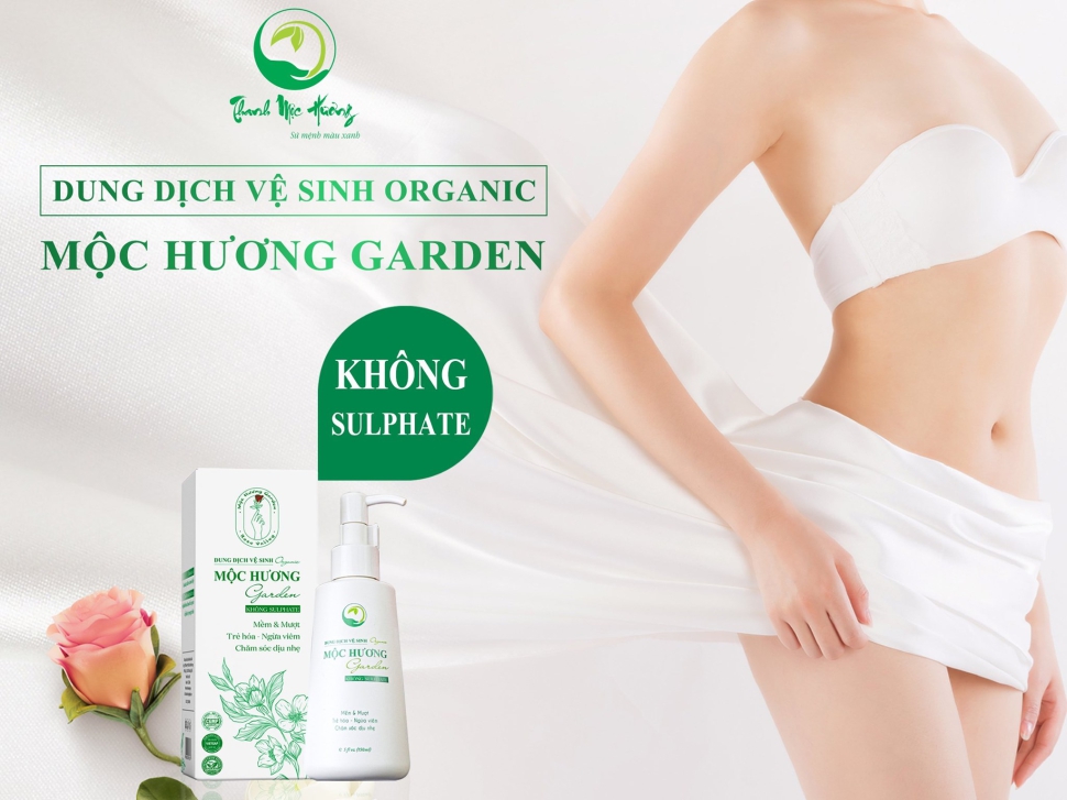 Dung dịch vệ sinh Organic Mộc Hương Garden – An toàn cho mẹ bầu