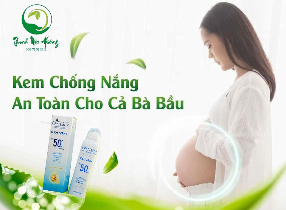 Xịt chống nắng body optimus của thanh mộc hương - Ngăn tia UVA,