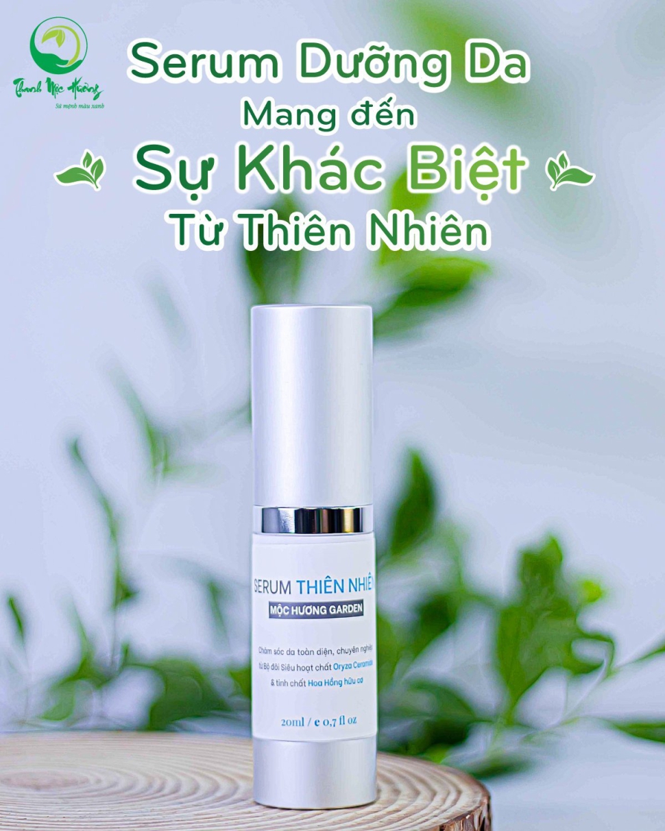Serum dưỡng da thiên nhiên mộc hương garden – Dưỡng trắng da mịn màng