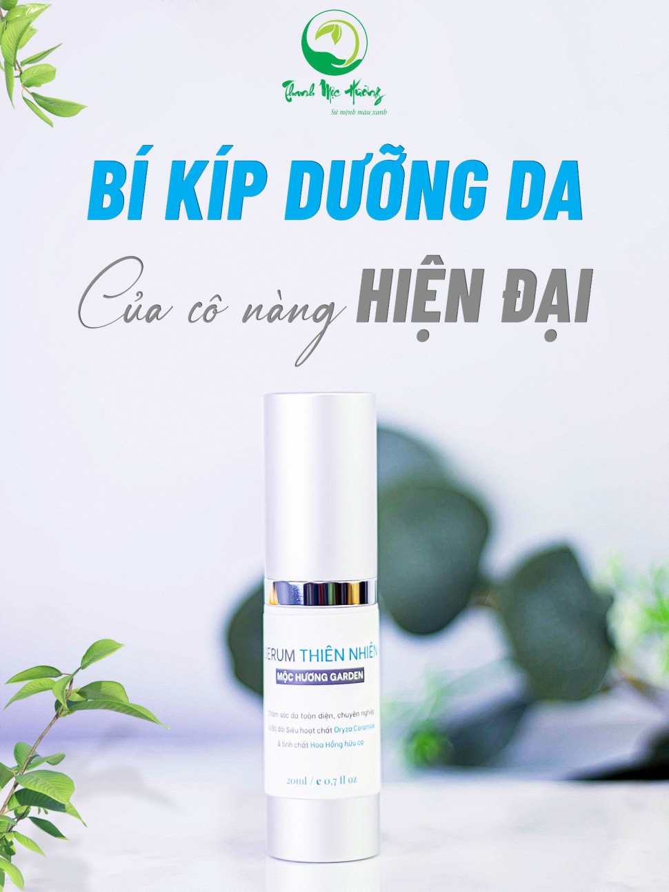 Serum dưỡng da thiên nhiên mộc hương garden – Dưỡng trắng da mịn màng