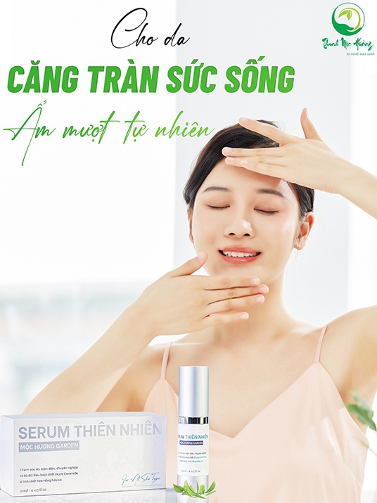 Serum dưỡng da thiên nhiên mộc hương garden – Dưỡng trắng da mịn màng