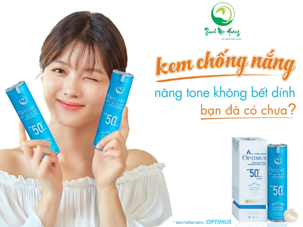 Kem chống nắng optimus của thanh mộc hương- Bảo vệ da khỏi tia UVA,UVB