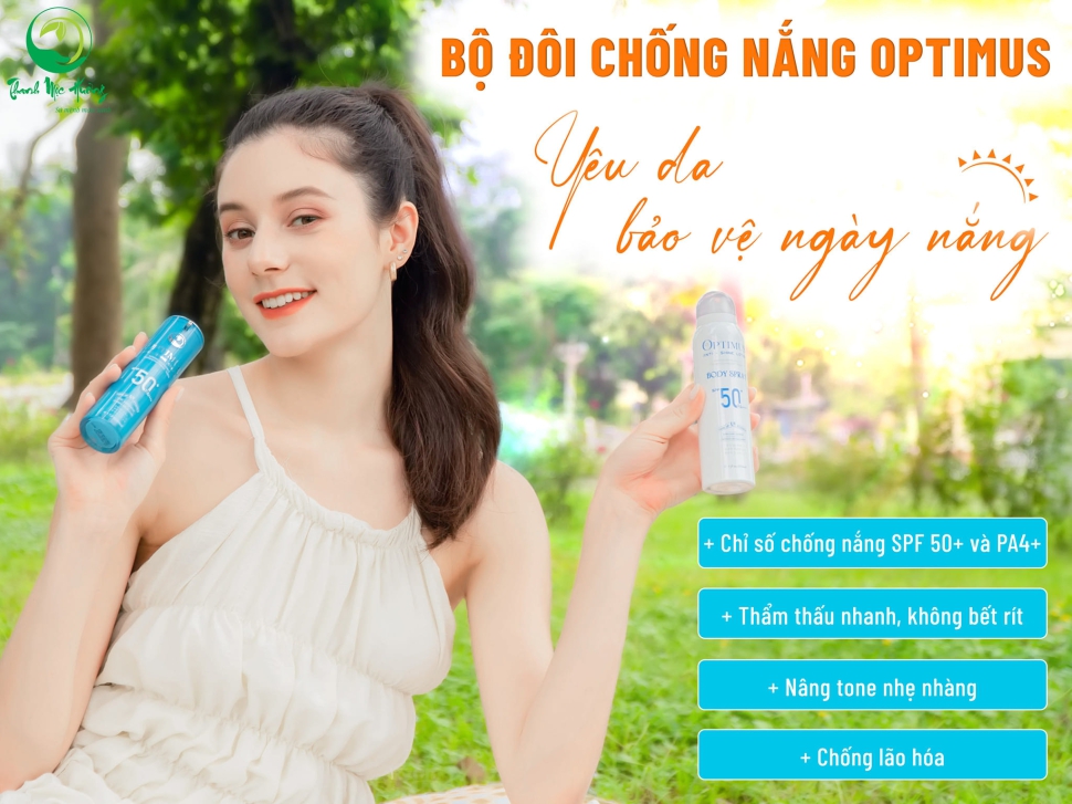 Kem chống nắng optimus của thanh mộc hương- Bảo vệ da khỏi tia UVA,UVB