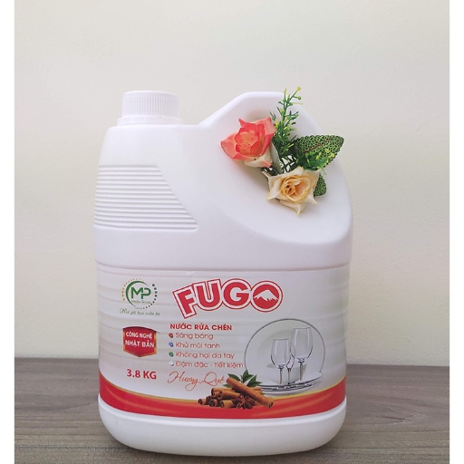 Nước Rửa Chén Hương Quế Fugo Can 3,8kg