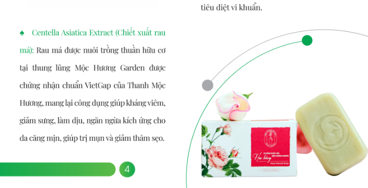 Combo 3 Xà bông dược liệu mộc hương garden - Làm sạch, ngăn ngừa mụn