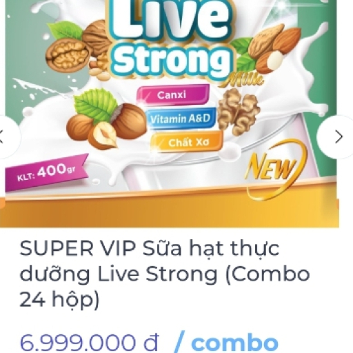 Combo VIP Sữa hạt livestrong