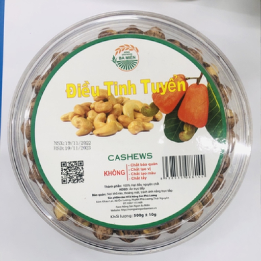 Hạt điều nguyên chất tinh tuyển