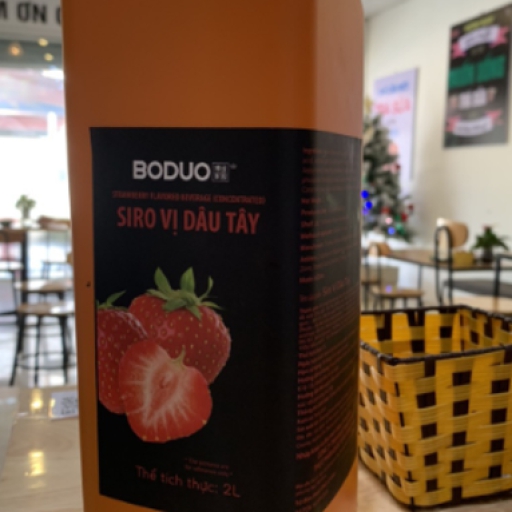 Siro Boduo bạc hà