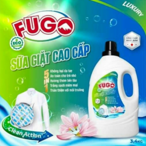 Sữa giặt cao cấp 5 in 1 Fugo can 3.4kg