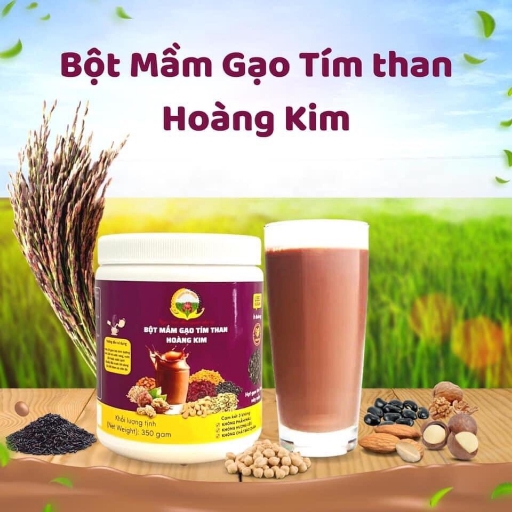 BỘT MẦM GẠO TÍM THAN HOÀNG KIM (350G/HỘP)