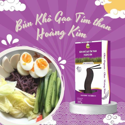 BÚN KHÔ GẠO TÍM THAN HOÀNG KIM (300G/HỘP)