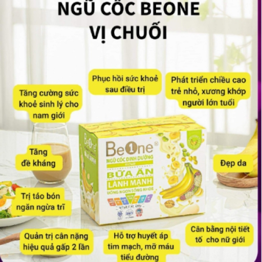 BỘT NGŨ CỐC DINH DƯỠNG VỊ CHUỐI 600G - BEONE