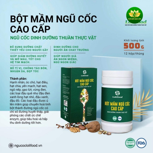 Bột mầm ngũ cốc cai cấp