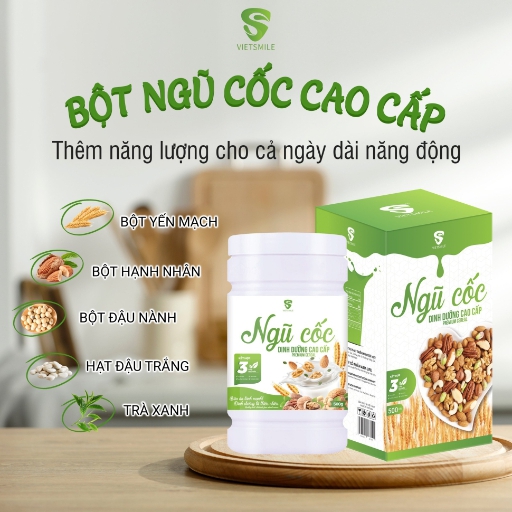 [Combo 3 hộp] Bột ngũ cốc cao cấp VietSmile