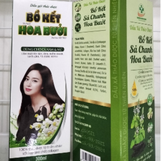 Dầu gội thảo dược Bồ Kết Sả Chanh Hoa Bưởi