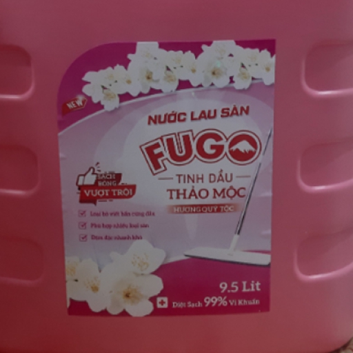 Nước lau sàn fugo tinh dầu thảo mộc (Hương quý tộc - 9.5kg)