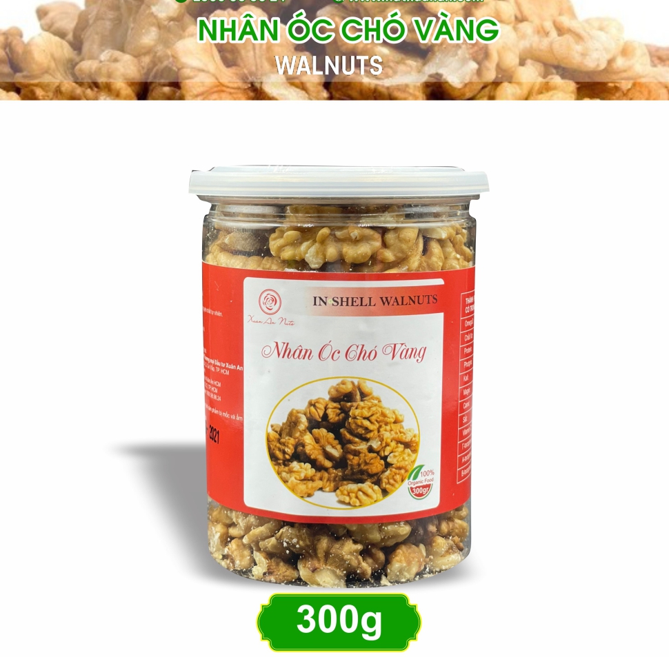 HẠT ÓC CHÓ VÀNG 300G