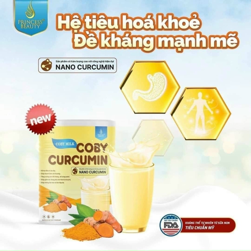 [HÀNG CHÍNH HÃNG] Sữa nghệ Nano Curcumin Coby Milk