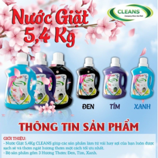 Nước giặt cao cấp Cleans