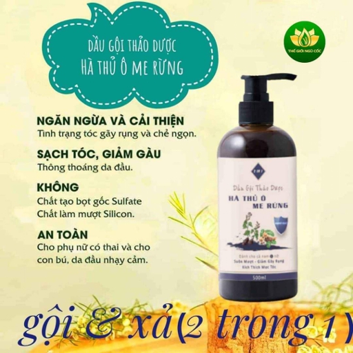 Dầu Gội Hà Thủ Ô Me Rừng