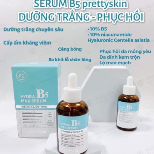 TINH CHẤT PHỤC HỒI, DƯỠNG TRẮNG HYDRA MAX SERUM B5 PRETTYSKIN