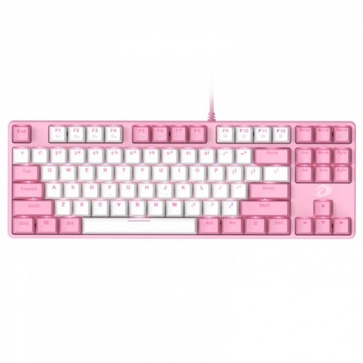 Bàn Phím Cơ Dare-U EK87 White Pink Led