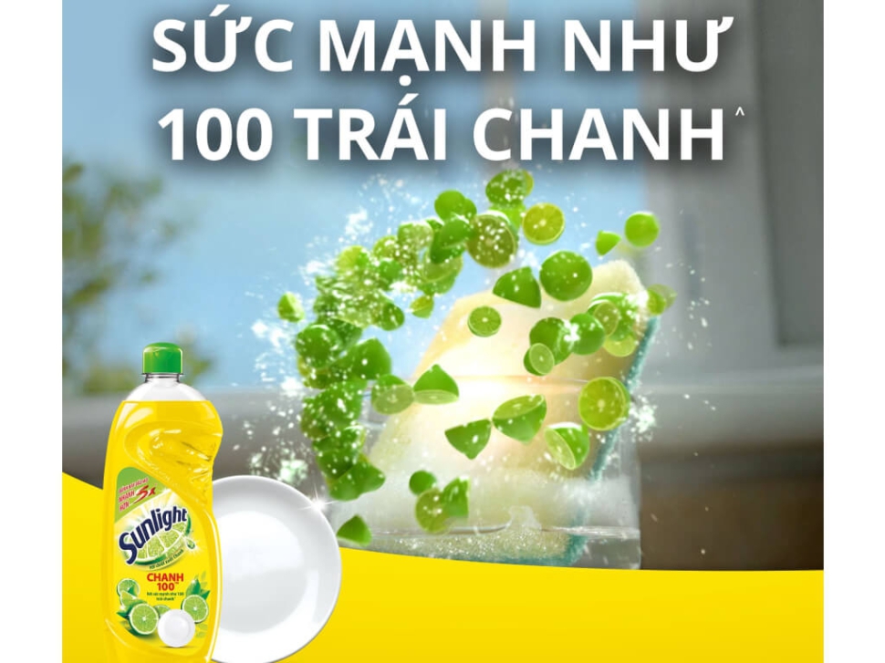 Nước rửa chén Sunlight chiết xuất chanh 750g