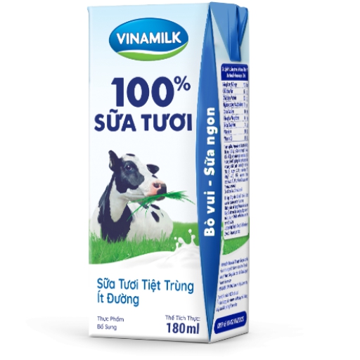 Sữa tươi con bò 100% ít đường- Thanh Tâm