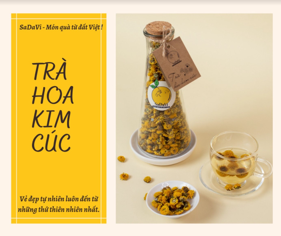 TRÀ HOA KIM CÚC - Thanh nhiệt giải độc, an thần, sáng mắt