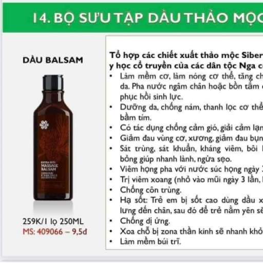Dầu thảo dược balsam