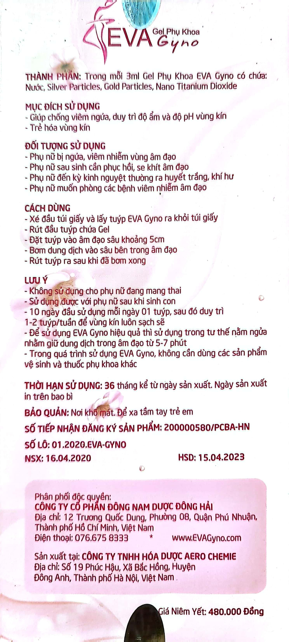 GEL PHỤ KHOA DANH CHO PHÁI ĐẸP