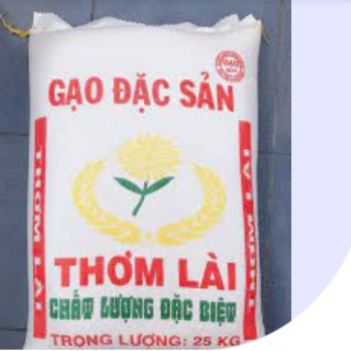 Gạo Thơm Lài Bao 25kg- Chung Chuyến