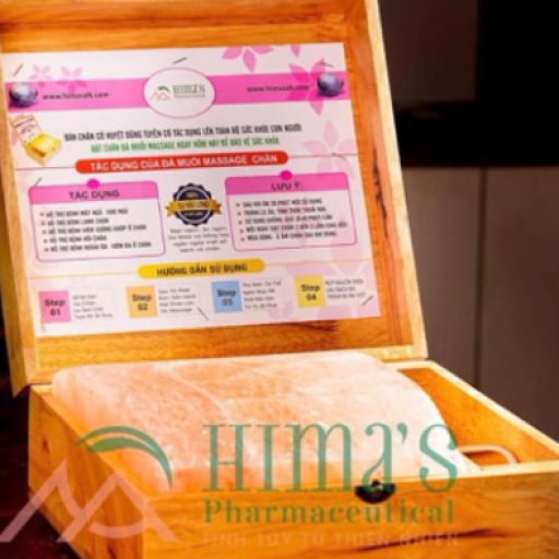 HIMAS - 1 Hộp Massage loại chân lớn - Tặng 4 túi muối hồng Hima's