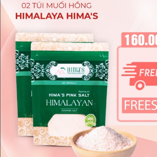 HIMAS- 2 TÚI MUỐI HỒNG HIMALYA HIMA'S MỊN