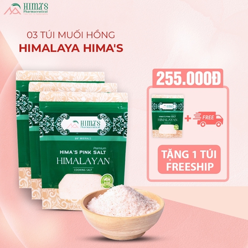 Combo 3 tui Muối hồng Hima's 500gr TẶNG 1 TÚI - Trinh Trần