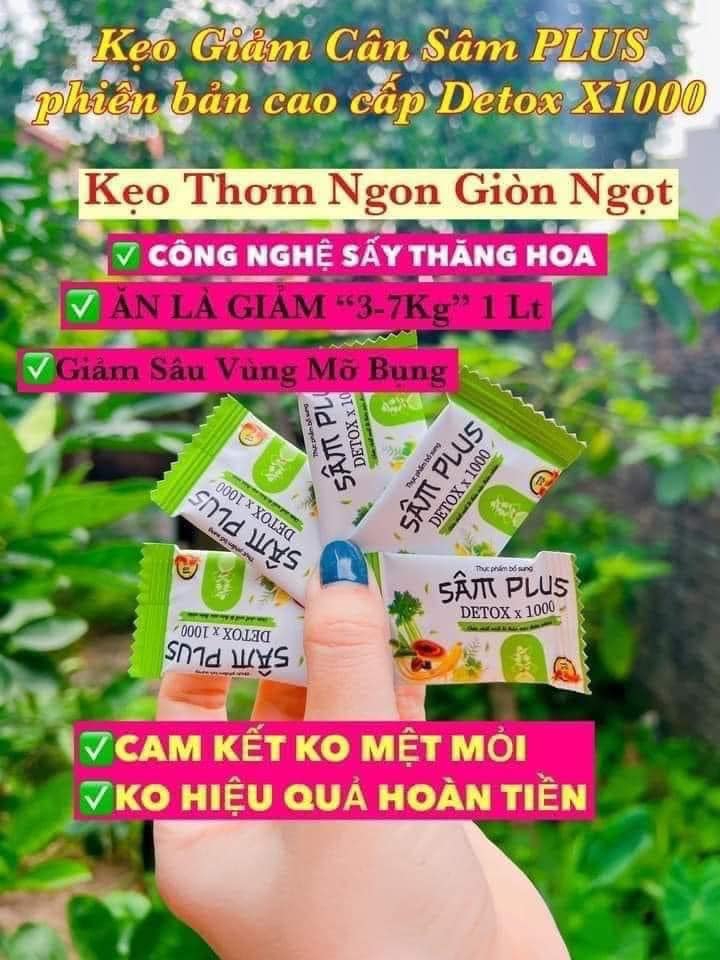 SÂM PLUS - KẸO HUỶ MỠ - GIẢM MỠ - GIẢM BÉO - TRANG BEAUTY