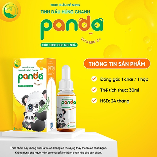 TINH DẦU HÚNG CHANH PANDA - Tăng cường đề kháng, bảo vệ hô hấp