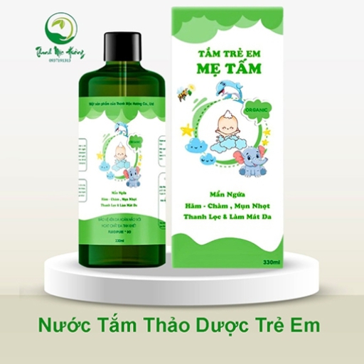 Nước tắm gội thảo dược mẹ tấm của thanh mộc hương –Giúp bé hết rôm
