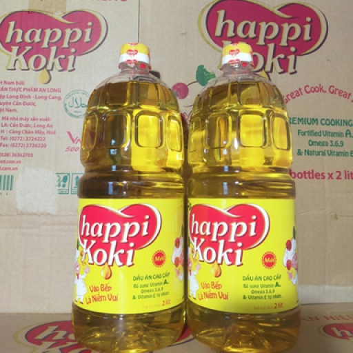 Dầu ăn Happi Koki chai lớn