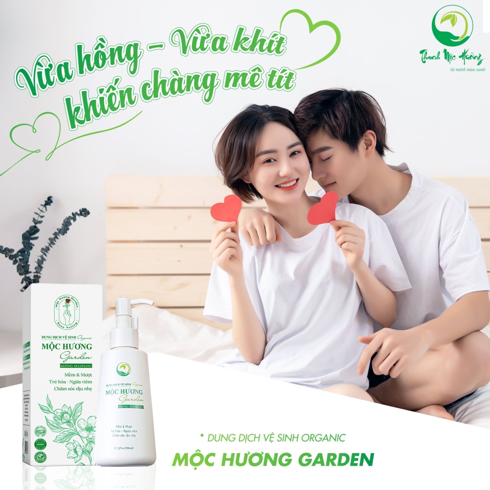 Dung dịch vệ sinh Organic Mộc Hương Garden – An toàn cho mẹ bầu