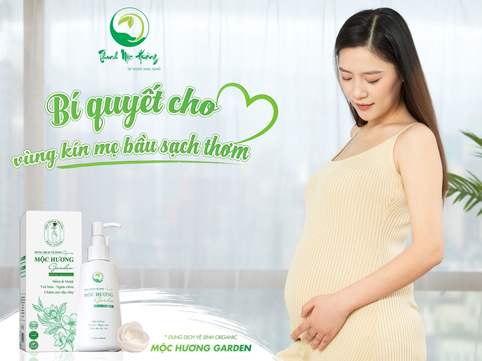 Dung dịch vệ sinh Organic Mộc Hương Garden – An toàn cho mẹ bầu