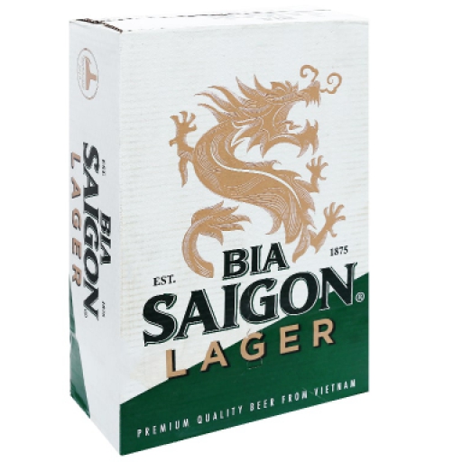 Thùng 24 lon bia Sài Gòn Lager 330ml