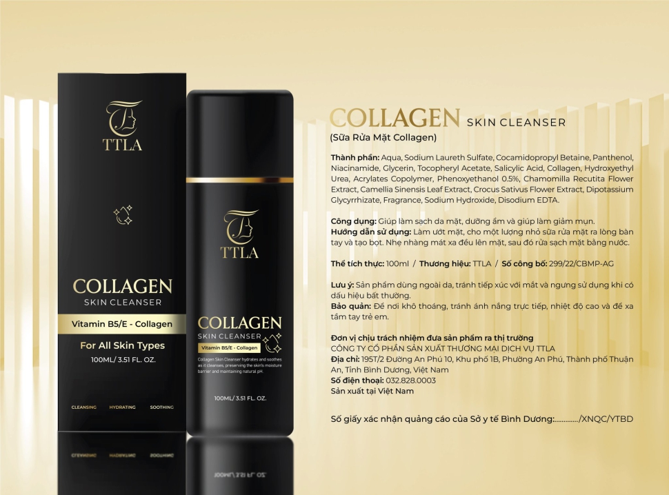 SỨA RỬA MẮT COLLAGEN CAO CẤP TTLA