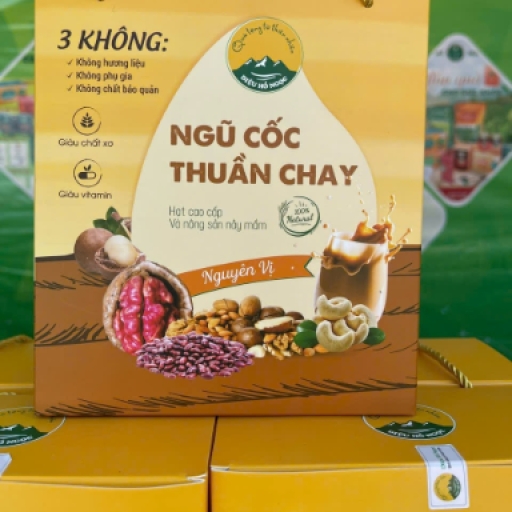Ngũ cốc Thuần Chay ( hộp giấy 660g 33 gói thiện lợi)