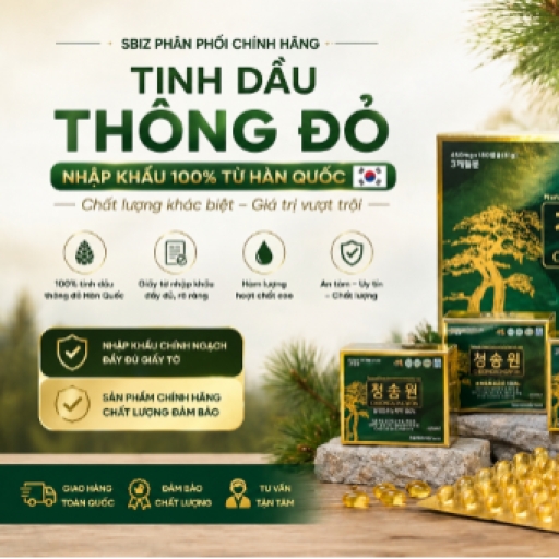 SBIZ || Tinh dầu thông đỏ nhập khẩu Hàn Quốc